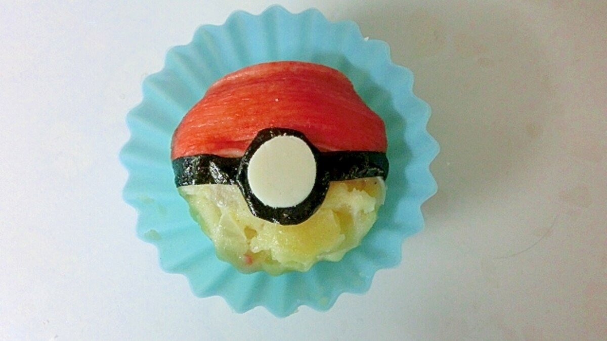 ポケモンキャラ弁 モンスターボールのポテトサラダ レシピ 作り方 By Naru999 楽天レシピ